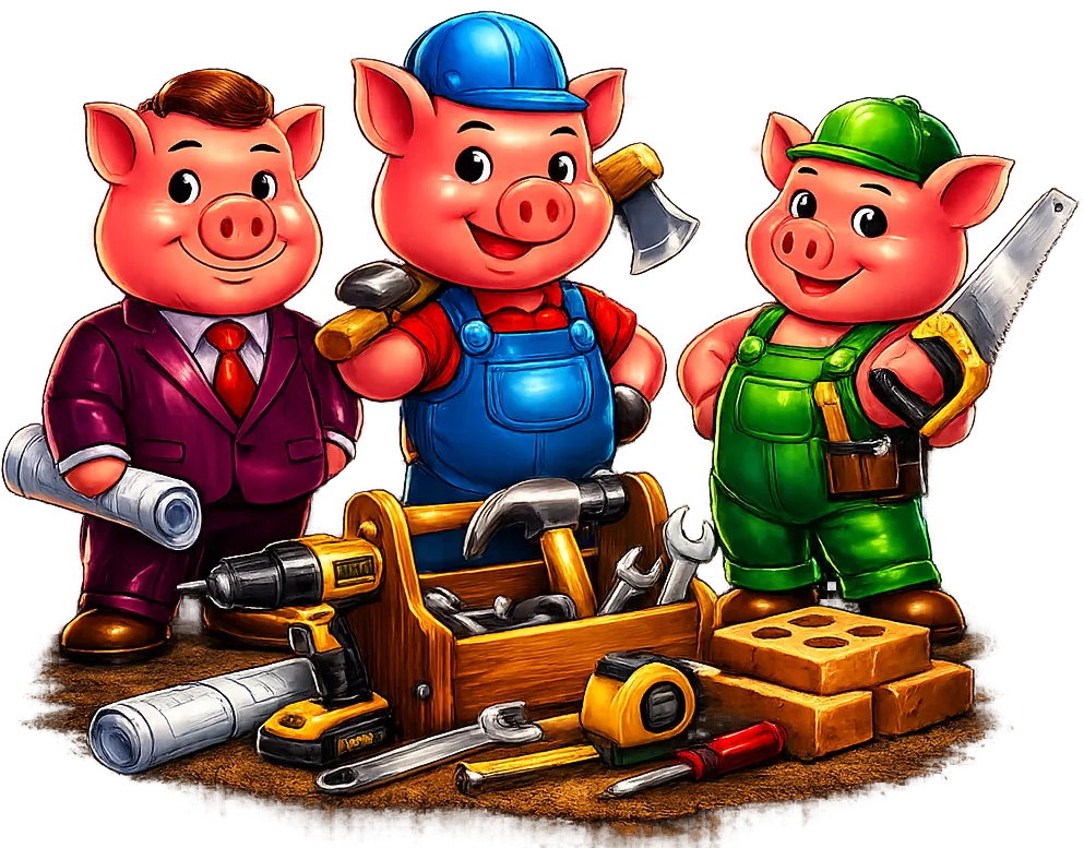 Three piggy